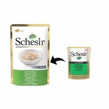 Schesir Cat Pui File in Jelly, 85 g