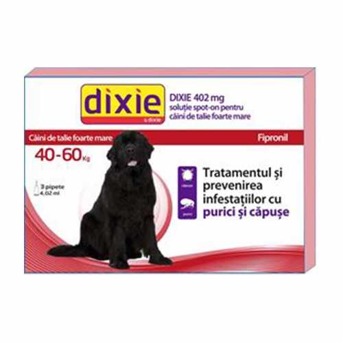 Solutie antiparazitara, Dixie Spot On Dog XL, 4,02 ml x 30 buc