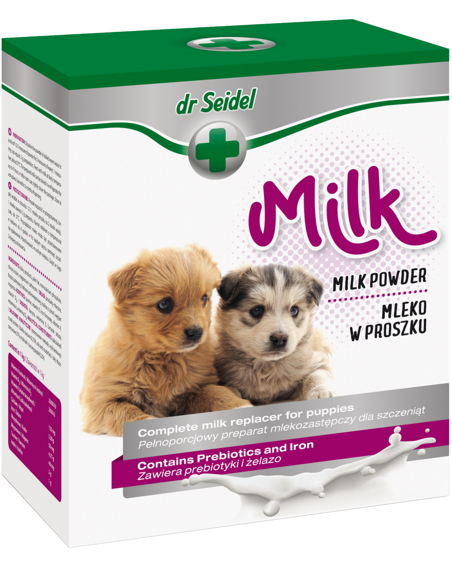 Lapte praf pentru caini, Dr. Seidel, 300 g