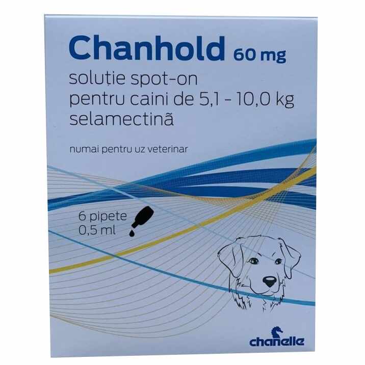 Pipete antiparazitare, Chanhold Dog, 60 mg x 5.10 - 10 kg