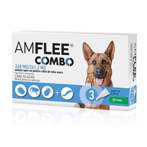 AMFLEE COMBO DOG 268 mg, L (20-40 kg) x 3 pipete