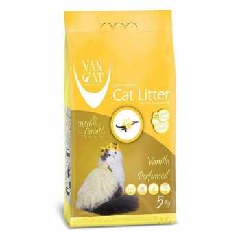 Nisip igienic pentru pisici Vancat Vanilla, 5 Kg