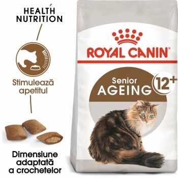 Royal Canin Ageing, 12 +, pachet economic hrană uscată pisici senior, 4kg x 2