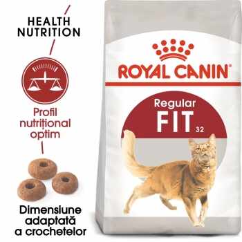 Royal Canin Fit32 Adult, pachet economic hrană uscată pisici, activitate fizică moderată, 10kg x 2