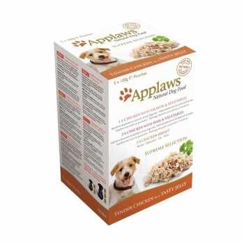 APPLAWS Supreme, pachet mixt hrană umedă câini, (în aspic), 100g x 5