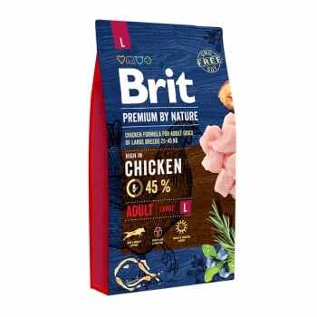 BRIT Premium By Nature Adult Large Breed, L, Pui, pachet economic hrană uscată câini, 8kg x 2