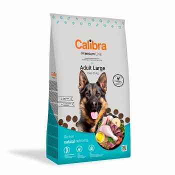 CALIBRA Premium Line Adult L, Pui, pachet economic hrană uscată câini, 12kg x 2