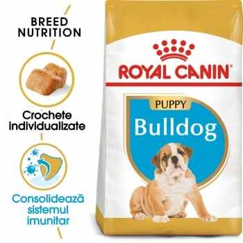 Royal Canin Bulldog Puppy, pachet economic hrană uscată câini juniori, 12kg x 2