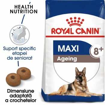 Royal Canin Maxi Ageing 8+, pachet economic hrană uscată câini senior, 15kg x 2