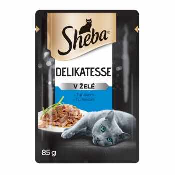 SHEBA Select Slices, Ton, pachet economic, plic hrană umedă pisici, (în aspic), 85g x 12