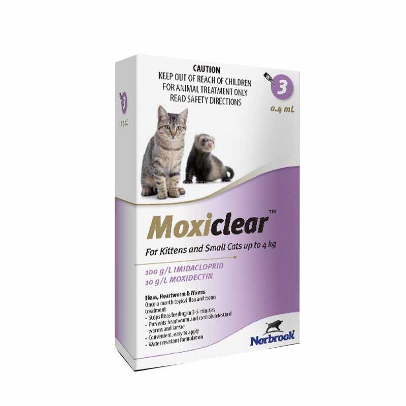 Moxiclear Cat S 0.4 ml (0-4 KG) x 3 pipete (mov)