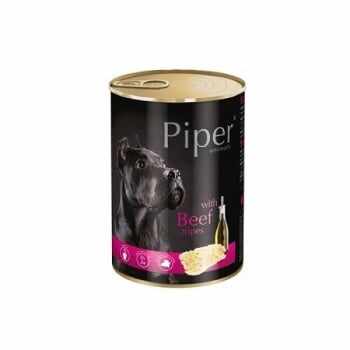 Pachet Piper Adult Dog cu Burta de Vita, 6x400 g