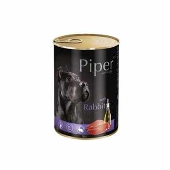 Pachet Piper Adult Dog cu Carne de Iepure, 6x800 g