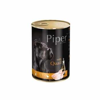Pachet Piper Adult Dog cu Carne de Prepelita, 6x400 g
