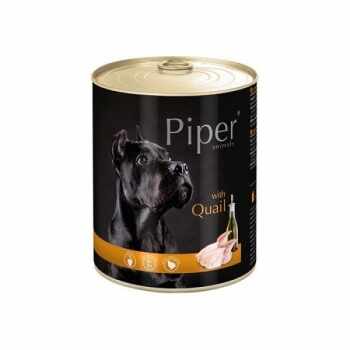 Pachet Piper Adult Dog cu Carne de Prepelita, 6x800 g