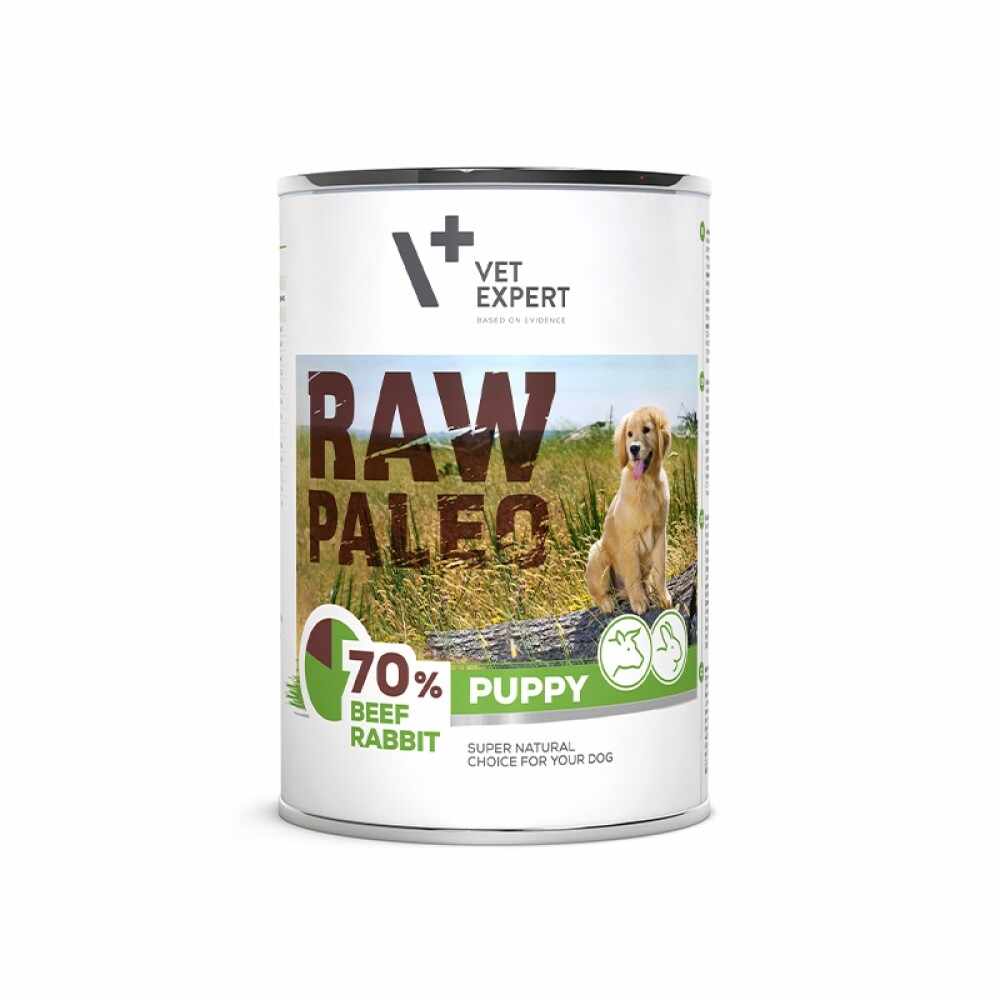 Raw Paleo Puppy DP, vita & iepure 400 g