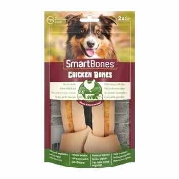 SMARTBONES Classics Chicken Bones Medium, recompense câini, Oase aromate Pui, 2buc