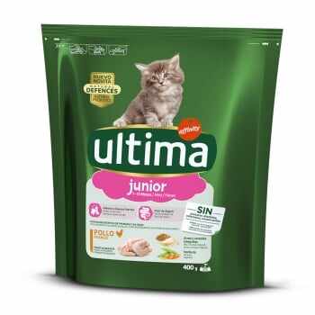 ULTIMA Cat Junior, Pui, hrană uscată pisici junior, 400g