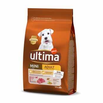 ULTIMA Dog Mini Adult, Vită, hrană uscată câini, 1.5kg