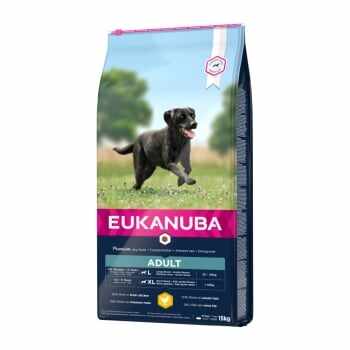 EUKANUBA Basic Adult L-XL, Pui, hrană uscată câini, 15kg
