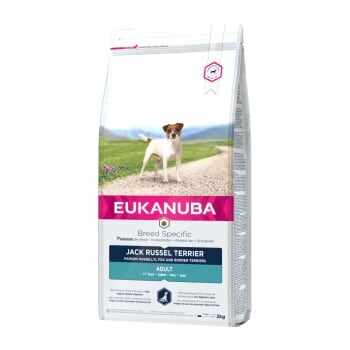EUKANUBA Breed Specific Adult Jack Russel Terrier, Pui, hrană uscată câini, 2kg
