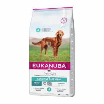 EUKANUBA Daily Care Digestie Sensibilă Adult S-XL, Pui, hrană uscată câini, 12kg