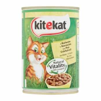 KITEKAT, Pui, pachet economic conservă hrană umedă pisici, 400g x 6