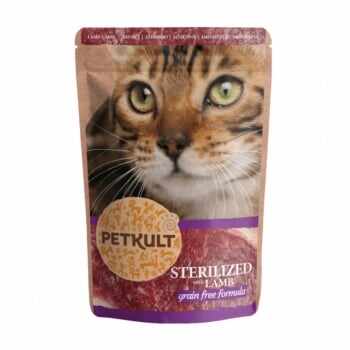 PETKULT Sterilised, Miel, plic hrană umedă fără cereale pisici, 100g