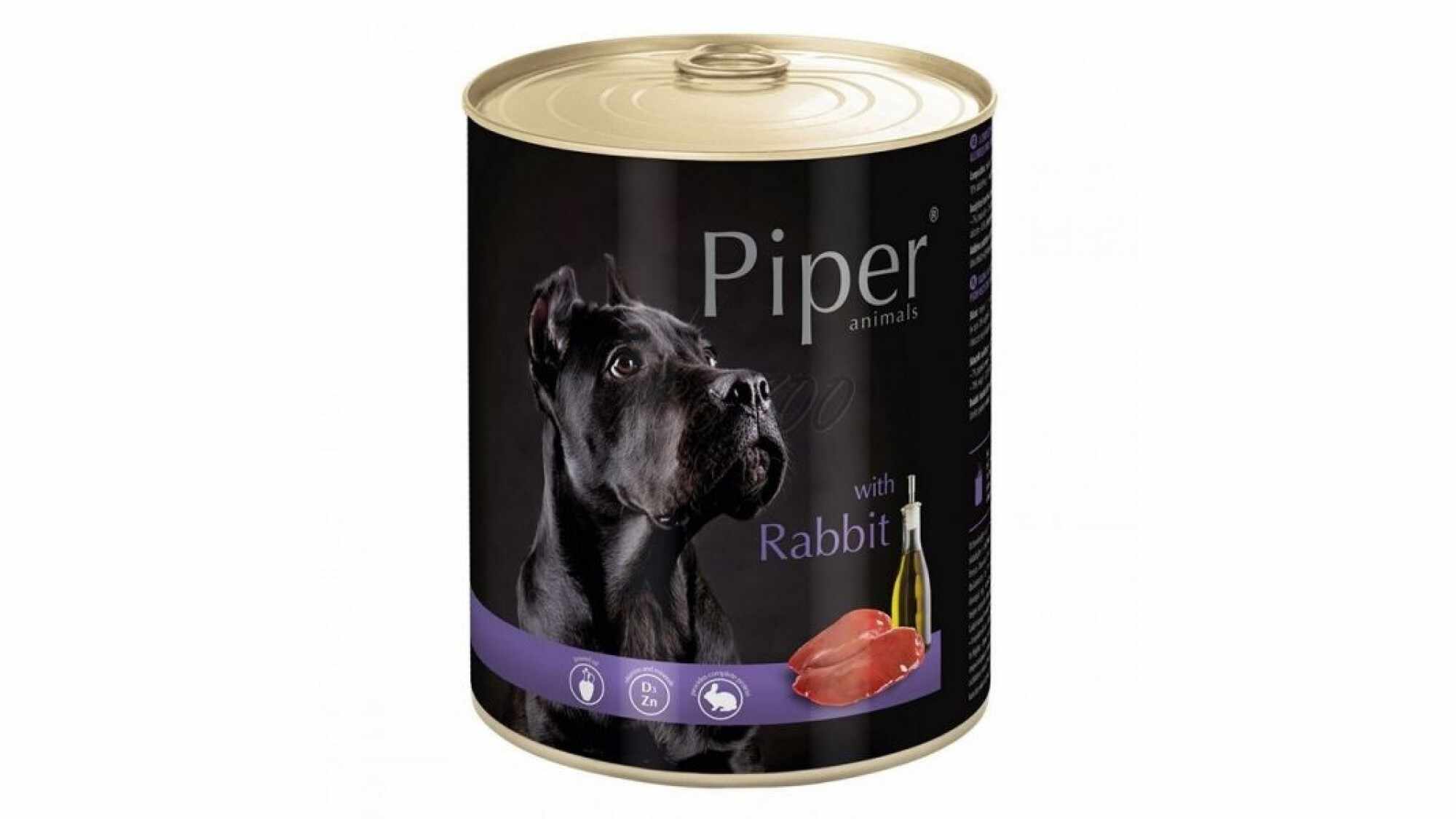 Hrană umedă câini adulți, Piper, cu Carne de Iepure 400g