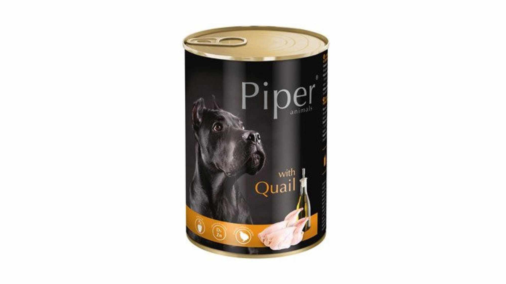 Hrană umedă câini adulți, Piper, cu Carne de Prepelița 400g