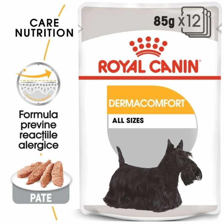 Hrana umeda Royal Canin CCN Dermaconfort Loaf Plicuri 12x85g
