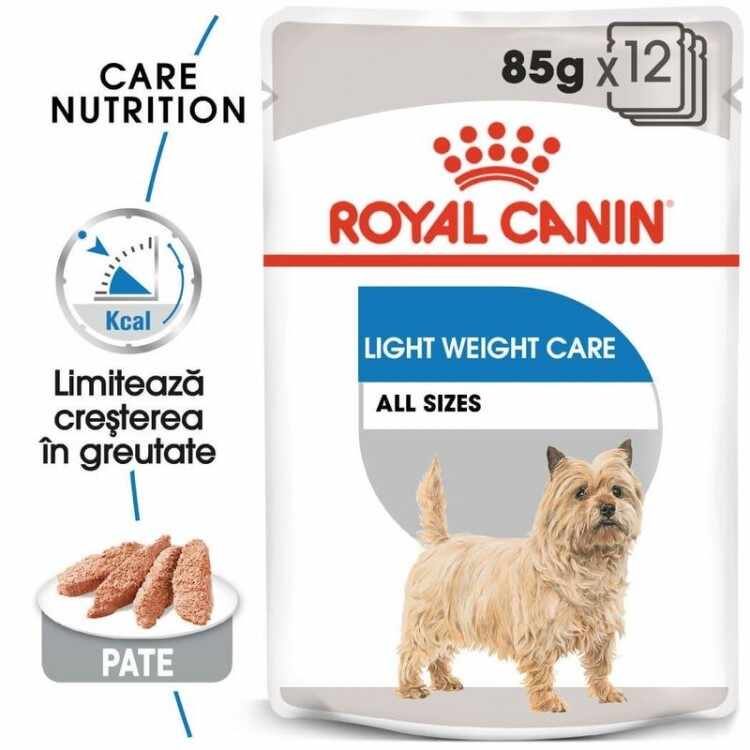 Hrana umeda Royal Canin CCN Light Weight Care Loaf Plicuri 12x85g