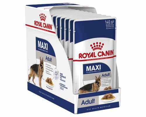 Hrana umeda Royal Canin Maxi Adult Plicuri 10x140g