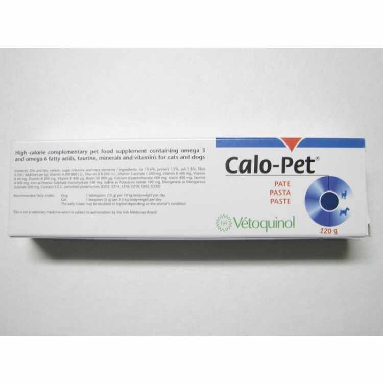 Supliment nutritiv si caloric Calo-Pet pentru caini si pisici- pasta120 g