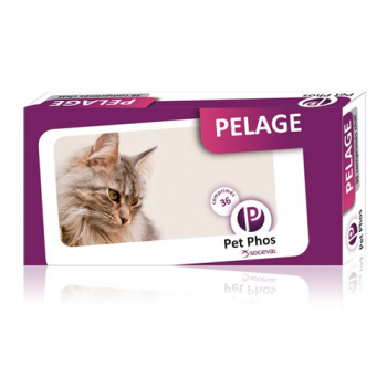 Pet Phos Felin Pelage Piele si Balana, 36 tablete
