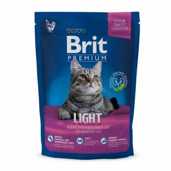 BRIT Premium Light, Pui, hrană uscată pisici, managemetul greutății, 1.5kg