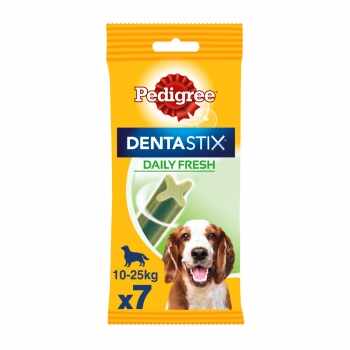PEDIGREE DentaStix Daily Fresh, pachet economic recompense câini talie medie, batoane, ceai verde, 7buc x 4