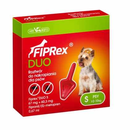Pipeta antiparazitara Fiprex Duo Dog S (2-10kg)