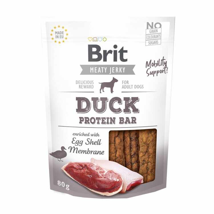 Recompensa Brit Dog Jerky Duck Protein Bar, 80 g