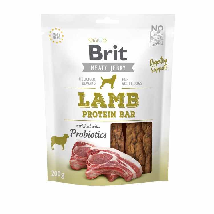 Recompensa Brit Dog Jerky Lamb Protein Bar, 200 g