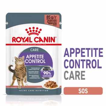 ROYAL CANIN Appetite Control Care, hrană umedă pisici, adult sterilizat, reglarea apetitului, (în sos), 85g