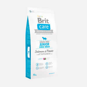 Brit Care Grain-free junior, large breed salmon and potato 12kg