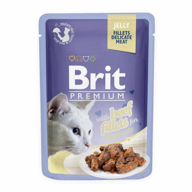 Brit Cat Delicate Beef in Jelly, 85 g