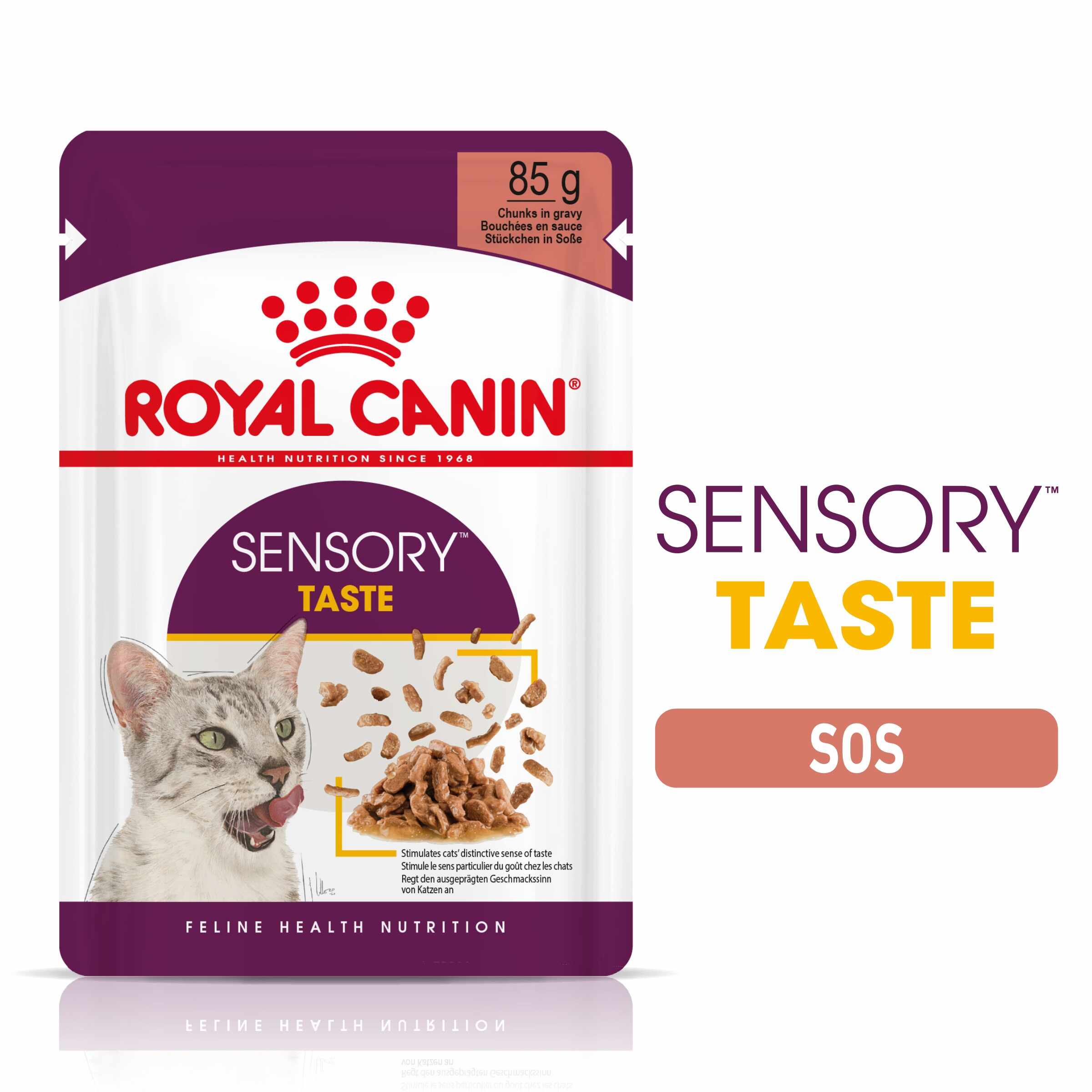 Royal Canin Sensory Taste, hrana umeda pisica (in sos), 12x85 g