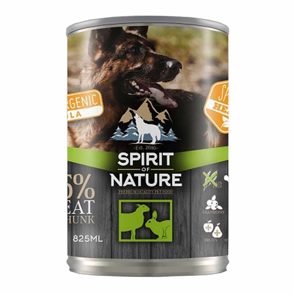 Spirit of Nature Dog, miel si iepure, 800 g