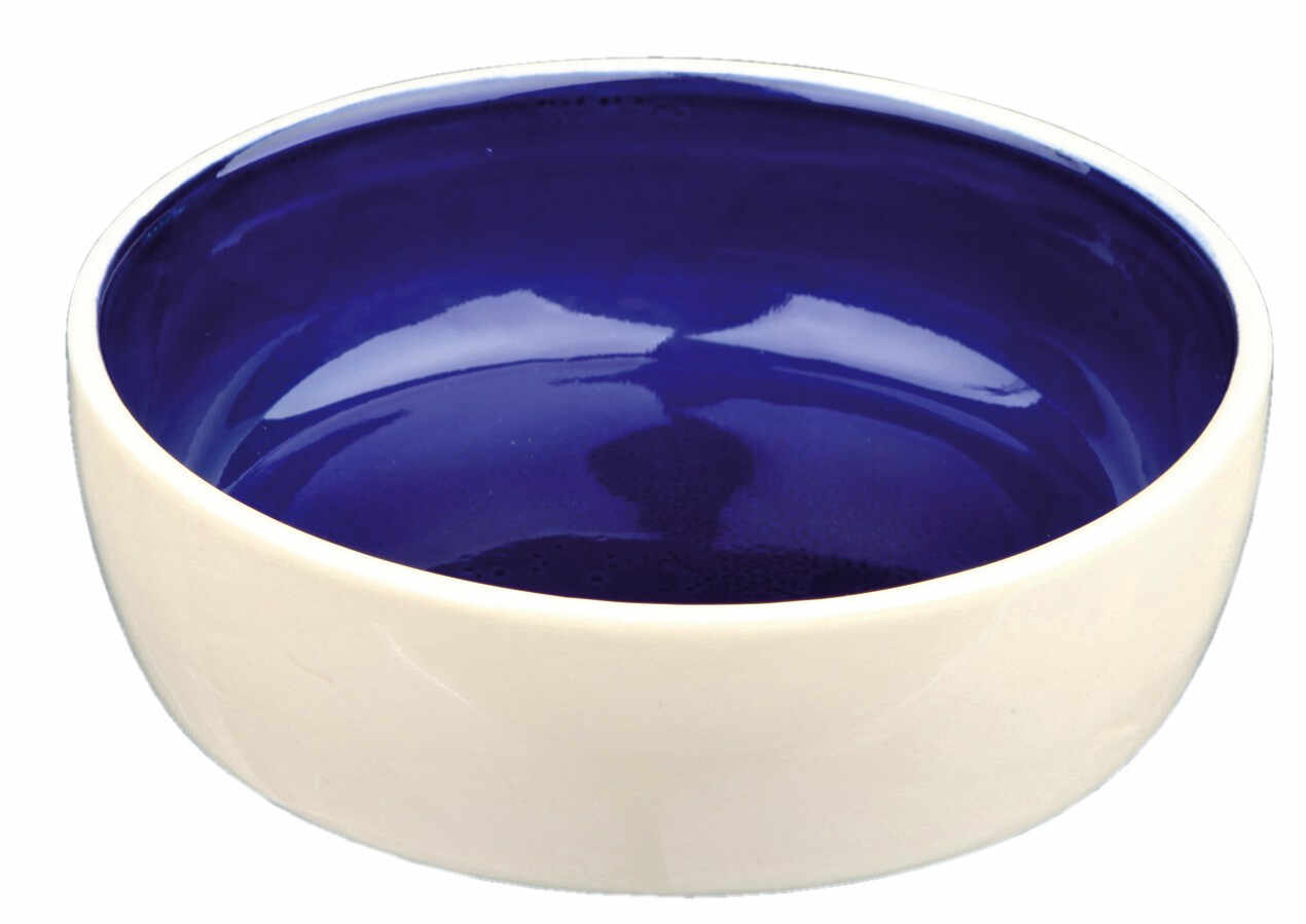 Castron Ceramica 0.3 l /12 cm Crem Albastru 2467