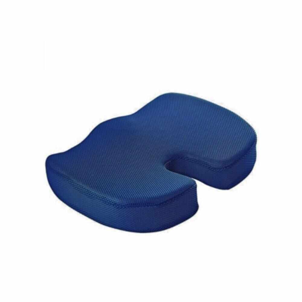 Perna ortopedica cu gel pentru sezut, utila pentru sciatica si alungarea durerilor de spate, Aexya, Albastru