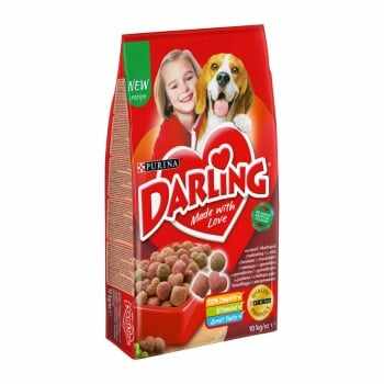 PURINA Darling Adult, Vită cu Legume, pachet economic hrană uscată pentru câini, 10kg x 2