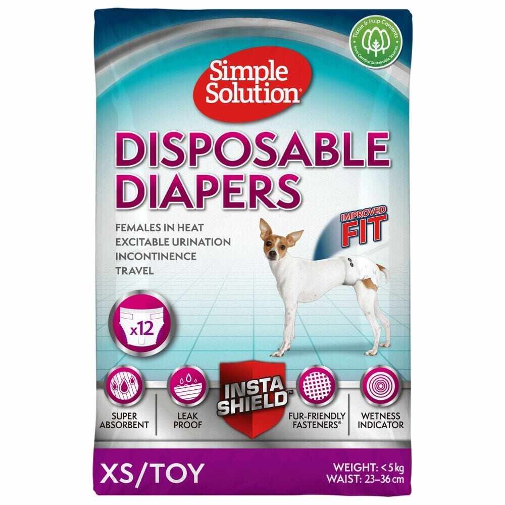 Simple Solution Scutece Pampers XS/ Toy, 12 bucati
