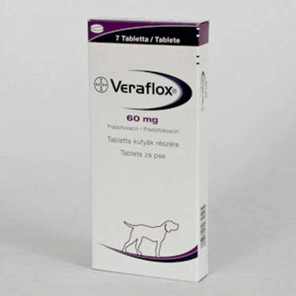 Veraflox Flavored, 7 tablete 60 mg